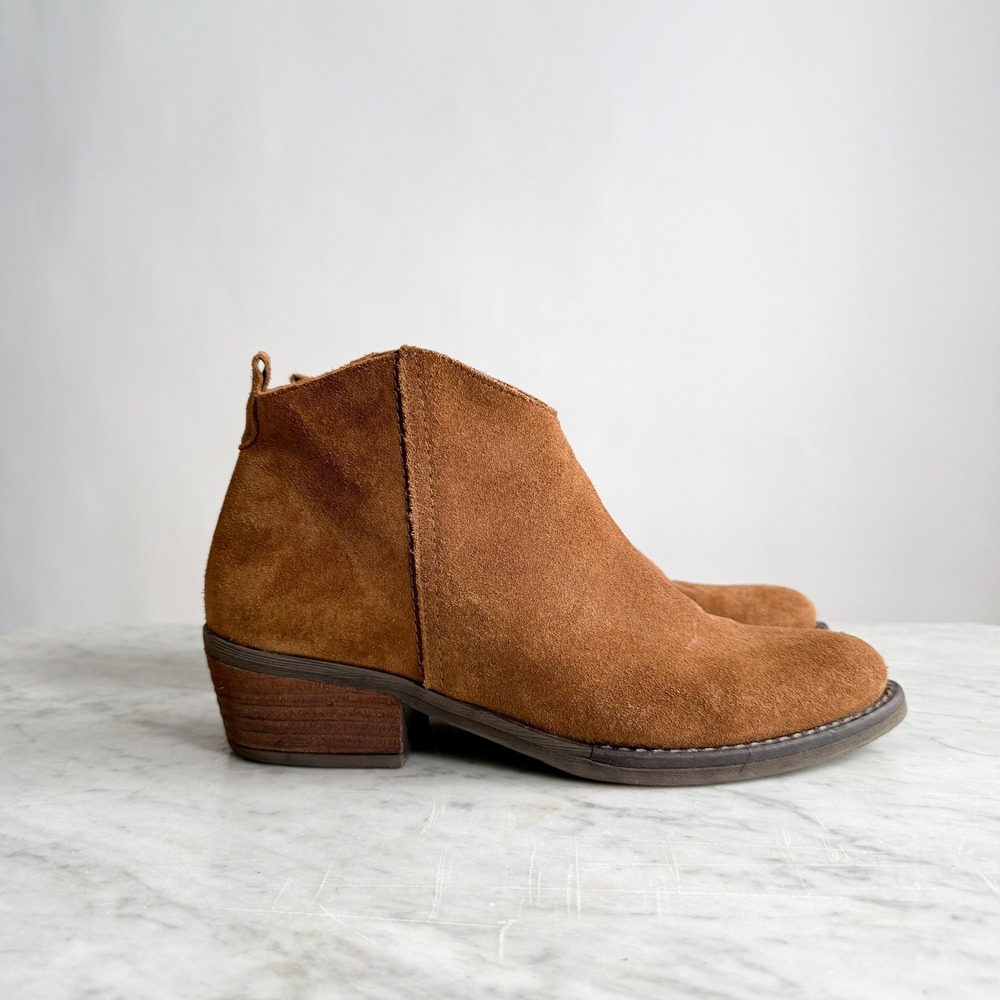 Marroqui Sanchez brown suede leather‎ ankle boots size 8.5